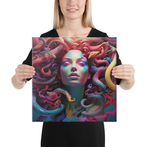 Realistic Medusa Canvas Print