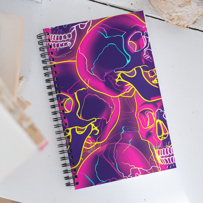 Neon Skulls Notebook