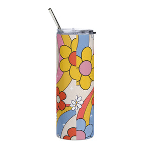 Retro Yellow Daisy Tumbler