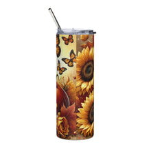 Load image into Gallery viewer, Sunflowers &amp; Pumpkins Tumbler
