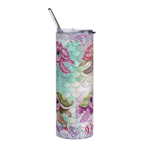 Sea Turtle Glitter Tumbler