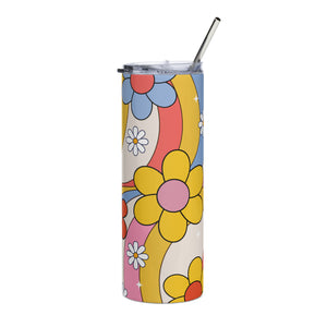 Retro Yellow Daisy Tumbler