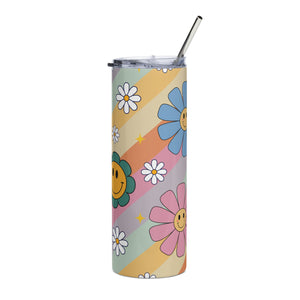 Retro Daisy Tumbler