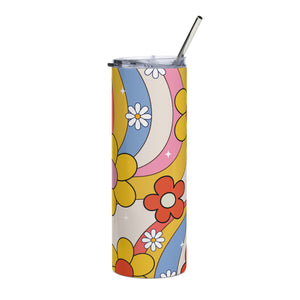 Retro Yellow Daisy Tumbler