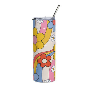 Retro Yellow Daisy Tumbler