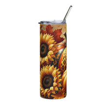 Load image into Gallery viewer, Sunflowers &amp; Pumpkins Tumbler
