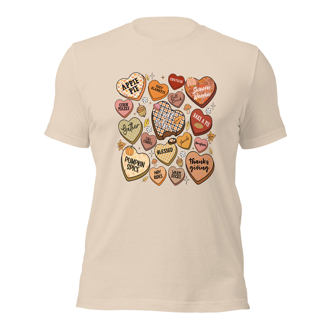 Fall Candy Hearts T-Shirt